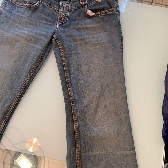 Fiorucci jeans 9 blue distressed bottom fly - Picture 12 of 14